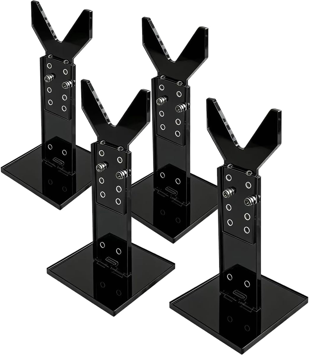 Acrylic Display Rack Adjustable Pistol Stand, Transparent Holder for Hand Guns, Portable Gun Rack for Safe Storage, Holder Accessories