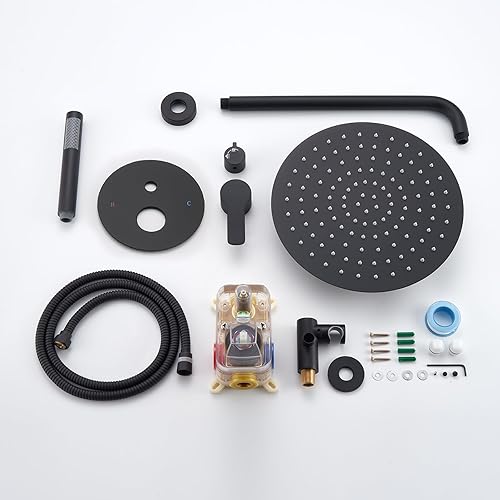 Miniatura 171 de IRIBER - Sistema de ducha de lluvia con cabezal de ducha fijo y de mano de alta presión cepillado níquel,Oro cepillado,Cromado,Oro rosa