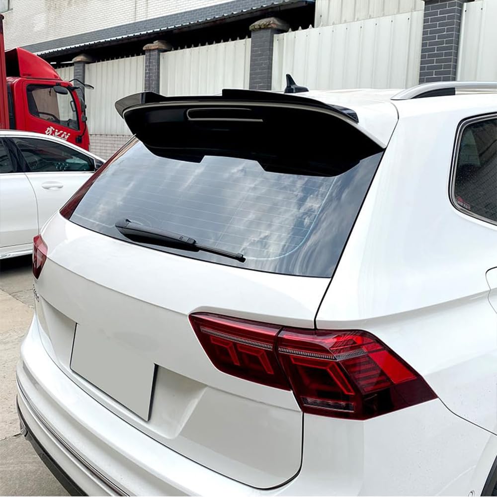 Auto Heckspoiler Für VW Tiguan III 2023 2024 2025, Kofferraumspoiler Dachspoiler Heckspoiler Lippe, Auto Tuning Zubehör,Gloss Black