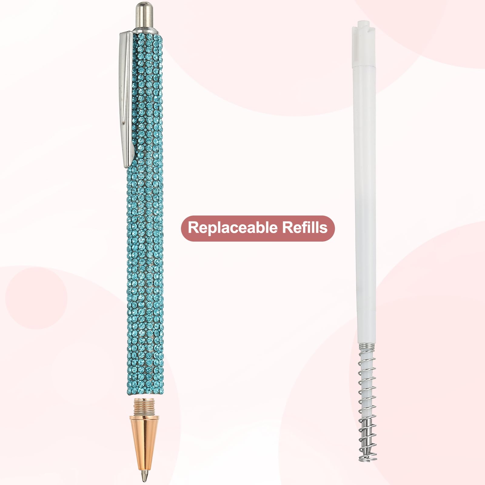 PATIKIL Rhinestone Metal Ballpoint Pen - Image 4