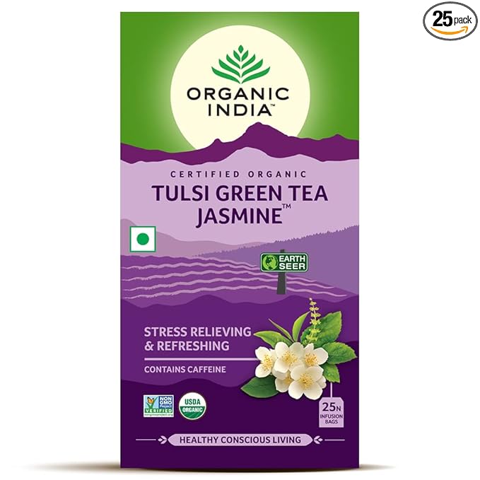 Organic India Tea's - 25 Tea Bags (Green Tea Jasmine)