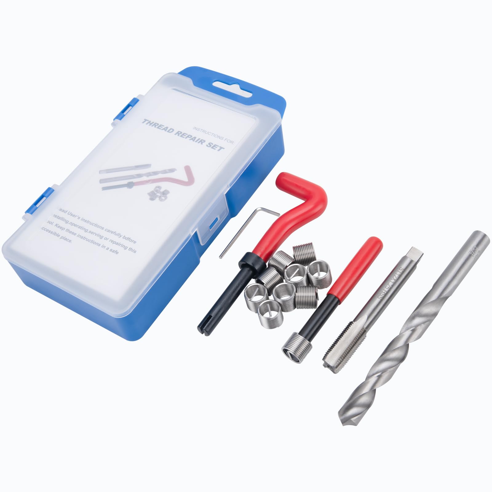 100 Inserts Filetés Hélicoïdaux 3/8-16 X 1D – Acier Inoxydable, Neuf, Origine Chine, Sans Marque