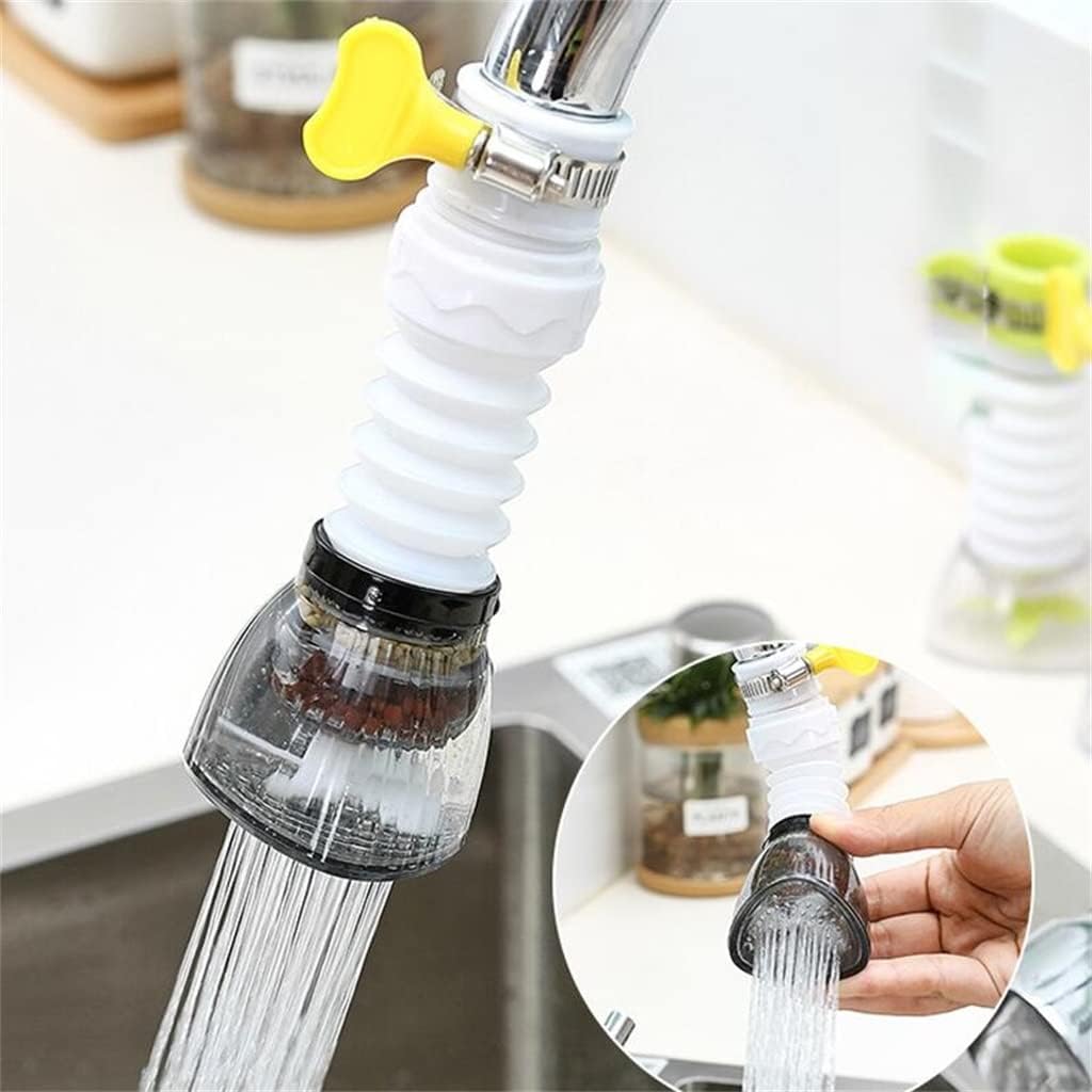 360 Degree Swivel Faucet Extender Adapter Universal Faucet Sprayer Nozzle Retractable Faucet Extender(D)