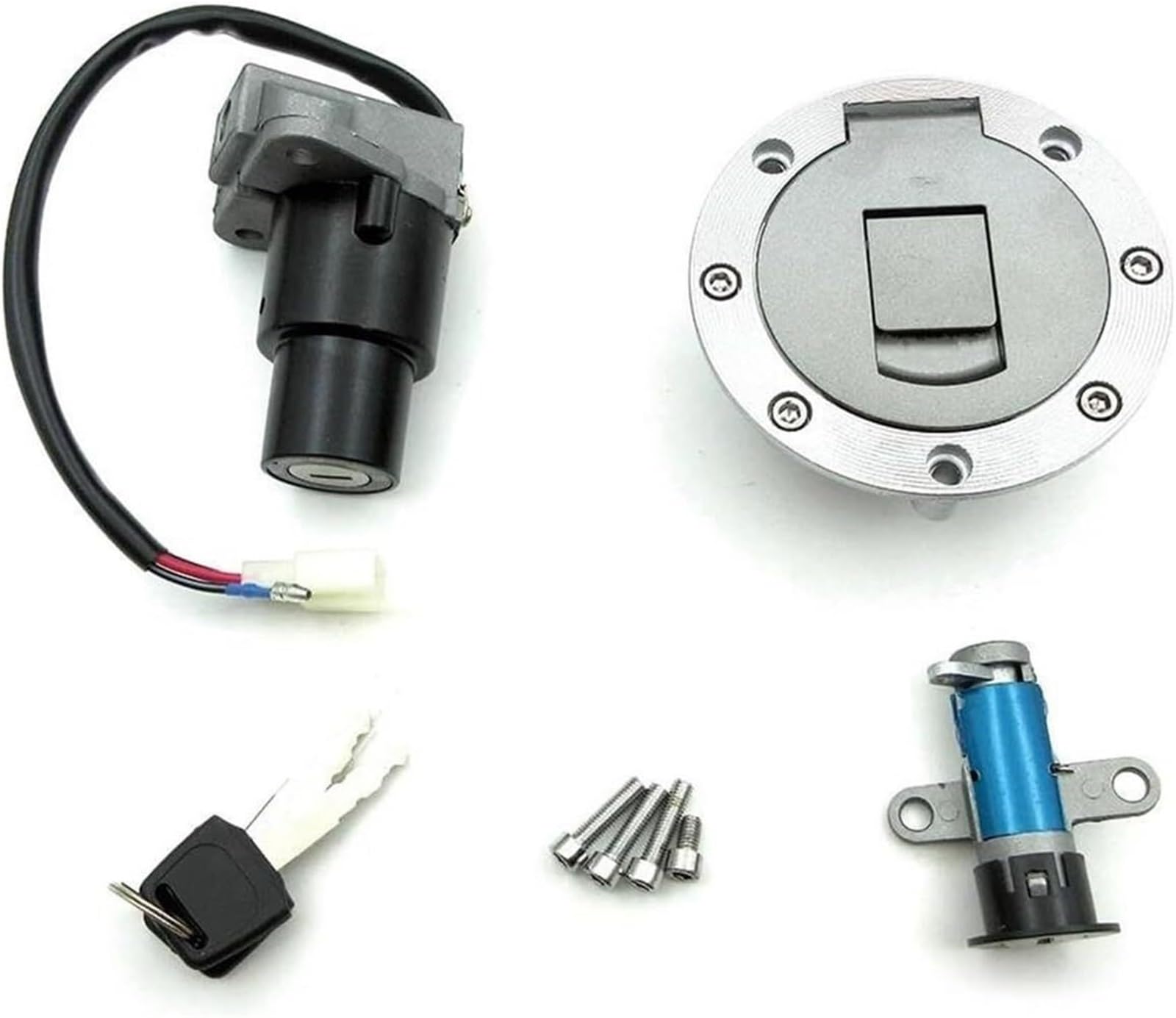 Interruptor de encendido de motocicleta y tapa de tanque de alta precisión para Yamaha TZR125 7
