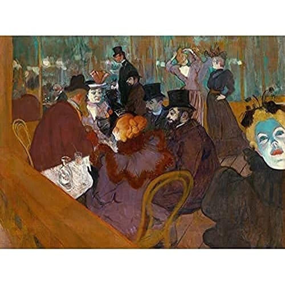 Toulouse-Lautrec At Moulin Rouge Painting Unframed Wall Art Print Poster Home Decor Premium