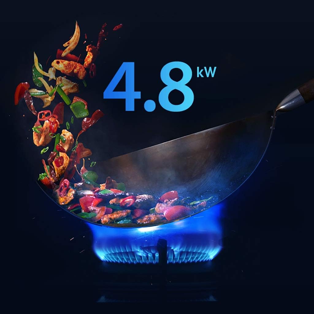 Burner Gas Cooker Built In Cooktop Table Top Single Stove 4 8Kw Fierce Fire Black Crystal(B,NG)