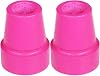 PCP Replacement 34 Inch Cane Tips, 2 Pack Reinforced Rubber Walking Stick Feet, Black