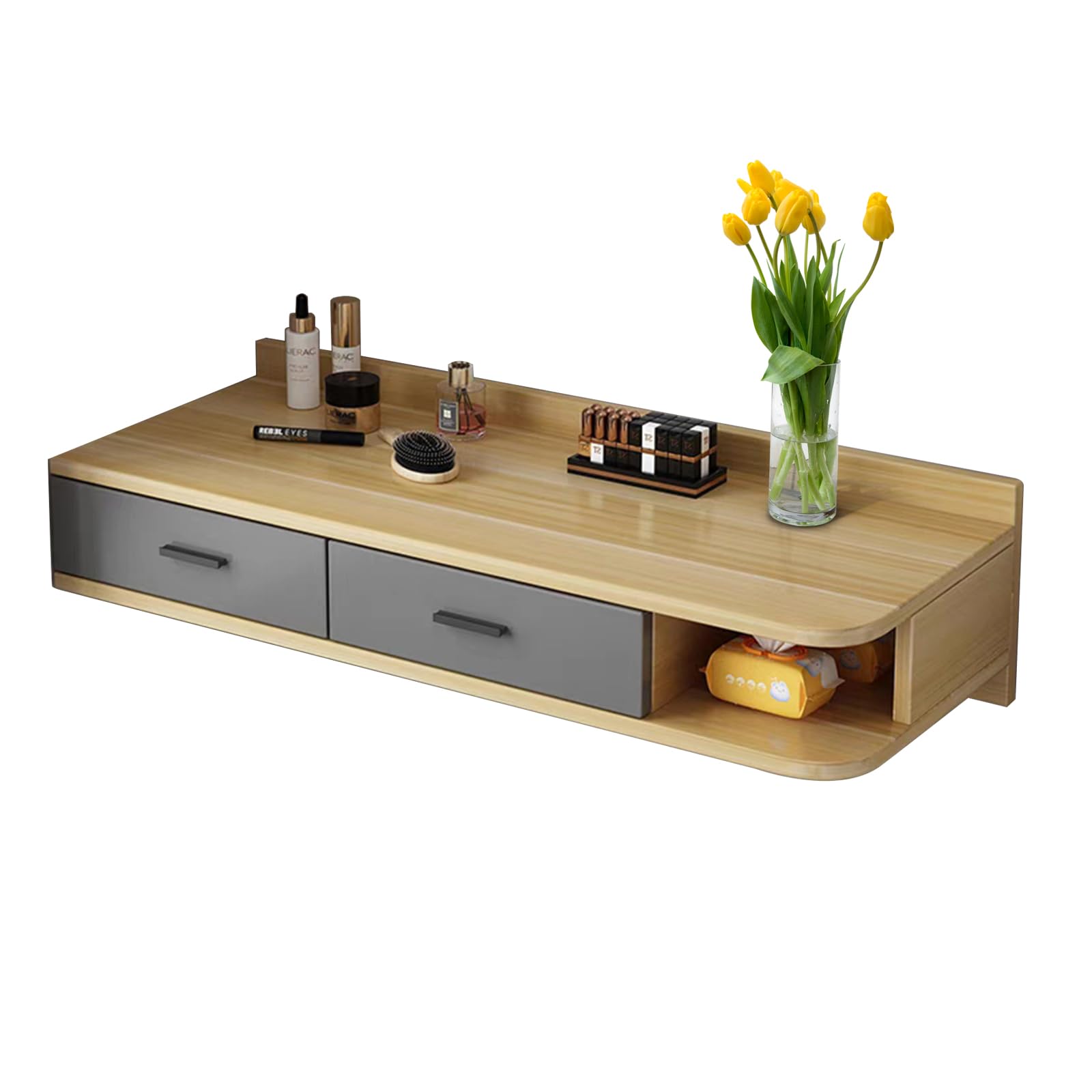 Table multifonctionnelle pour ordinateur en bois massif chaleureux
