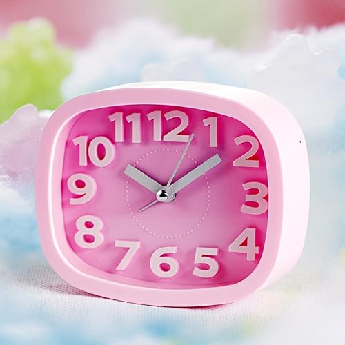 Miniatura 2 de Yuly Mini relojes despertadores silenciosos con batería, mesita de noche, mesa de escritorio, decoración del hogar, regalos para niños, reloj