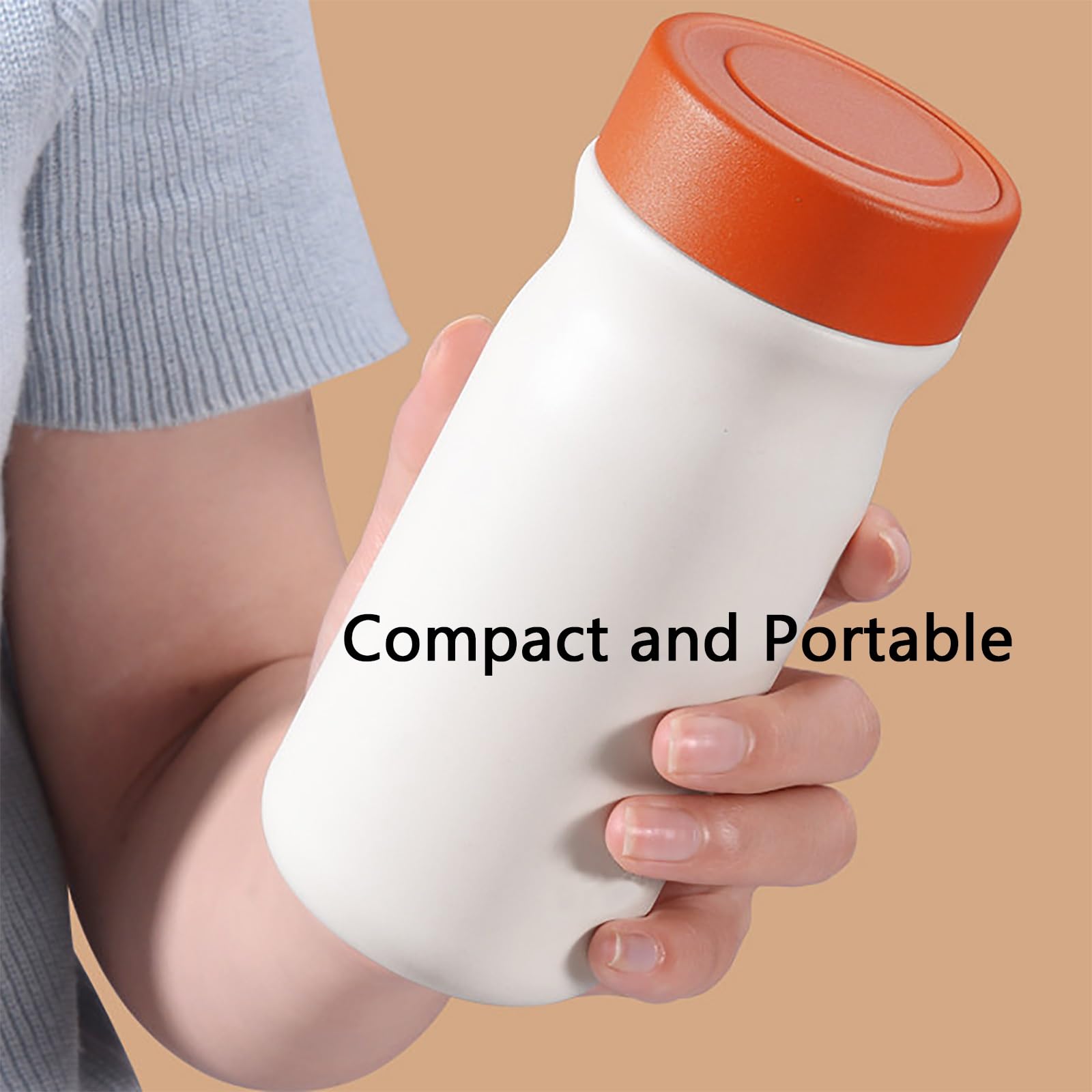 320ml / 11oz, Thermobecher Klein, Kaffe Becher, Hält Warm und Kalt, Handliches Taschenformat, Ideal für Unterwegs(Green)