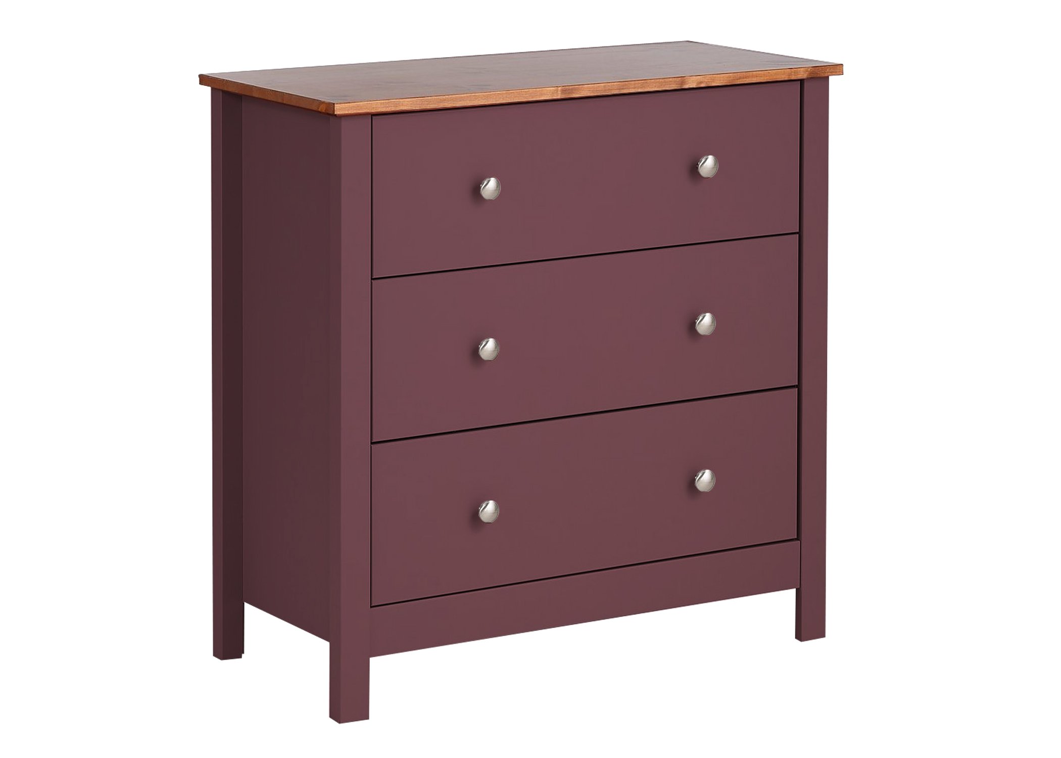 APRODZ Mango Wood Cordoba Chest of 3 Drawers Storage Cabinet for Living Room Wooden Sideboard Copper Rose Finish, Standard (cd-15.6)-image-33