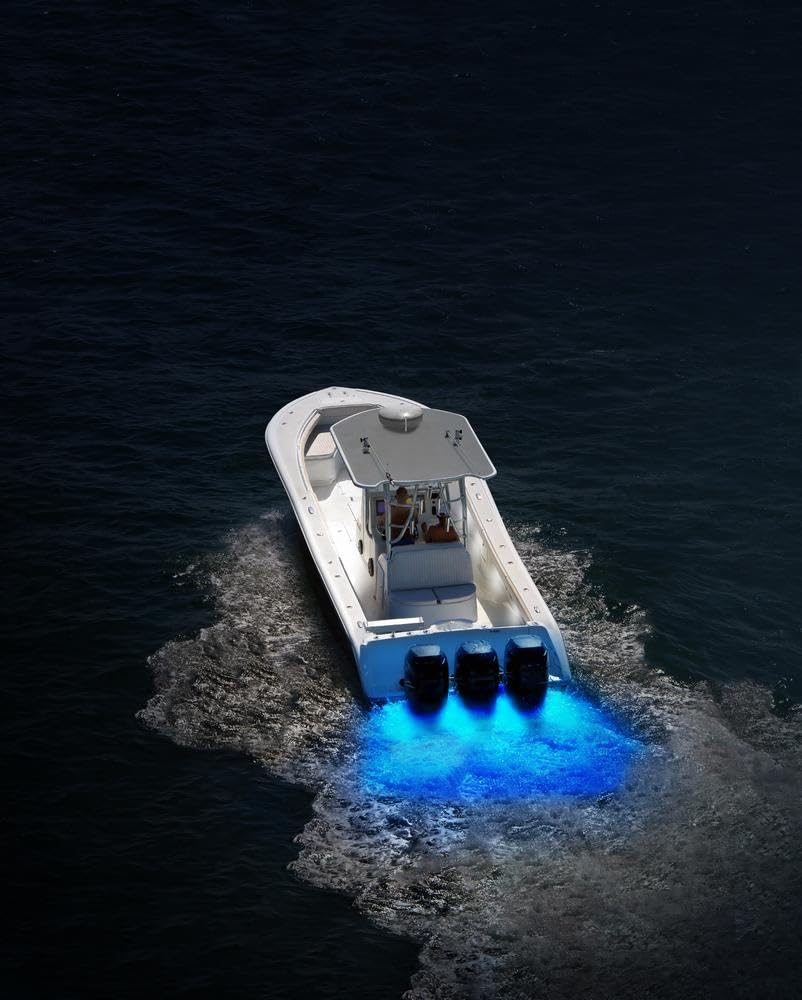 Hella Marine Unterwasserlicht Apelo A1 Kunststoffgehäuse 1800 Lumen Blau - Weiß - Anthrazitfarbene Linse 2LT 016 145-001