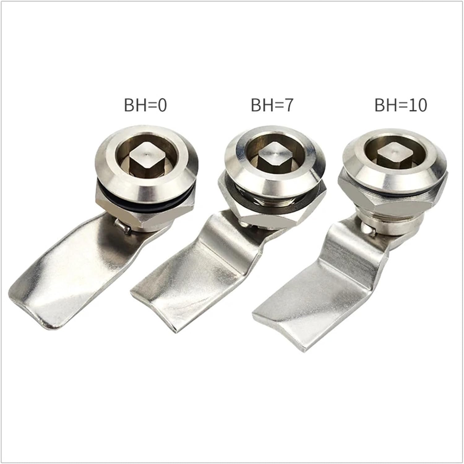 1 Set of Installation Distribution Cabinet Lock Panel 304 Stainless Steel Cam(Four Angle with Mark,BH7)