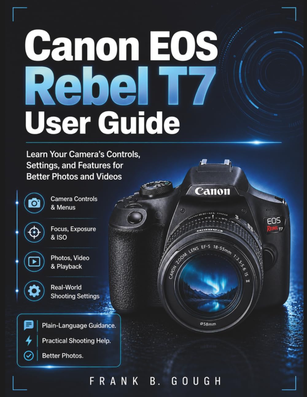 Canon EOS Rebel T7 User Guide: Learn Your Camera’s Controls, Settings, and Features for Better Photos and Videos