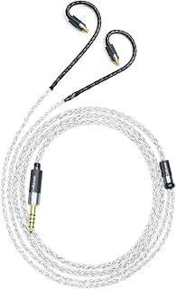 5N OFC Silver Plating+Graphene Mixed Braid Earphone Replacement Cables for Sennheiser IE900 IE600 IE300 IE200 （3.5mm Plug）