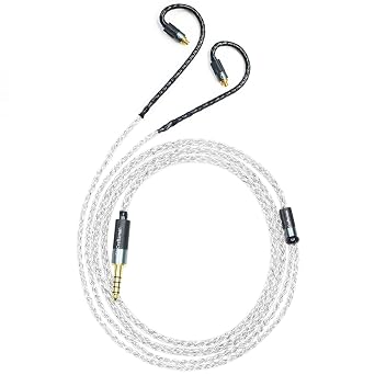 5N OFC Silver Plating+Graphene Mixed Braid Earphone Replacement Cables for AKG N30 N40 N5005 4.4mm Balanced Plug