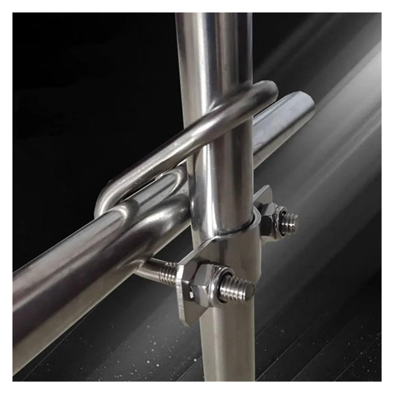 abrazaderas de tubo transversal, Tamaños múltiples de la abrazadera tubo cruzada del doble U acero inoxidable 304(M8x25x50mm)