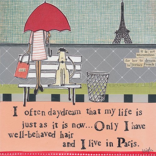 Ideal Home Range 20-Count Curly Girl Design Paper Cocktail Napkins, Paris