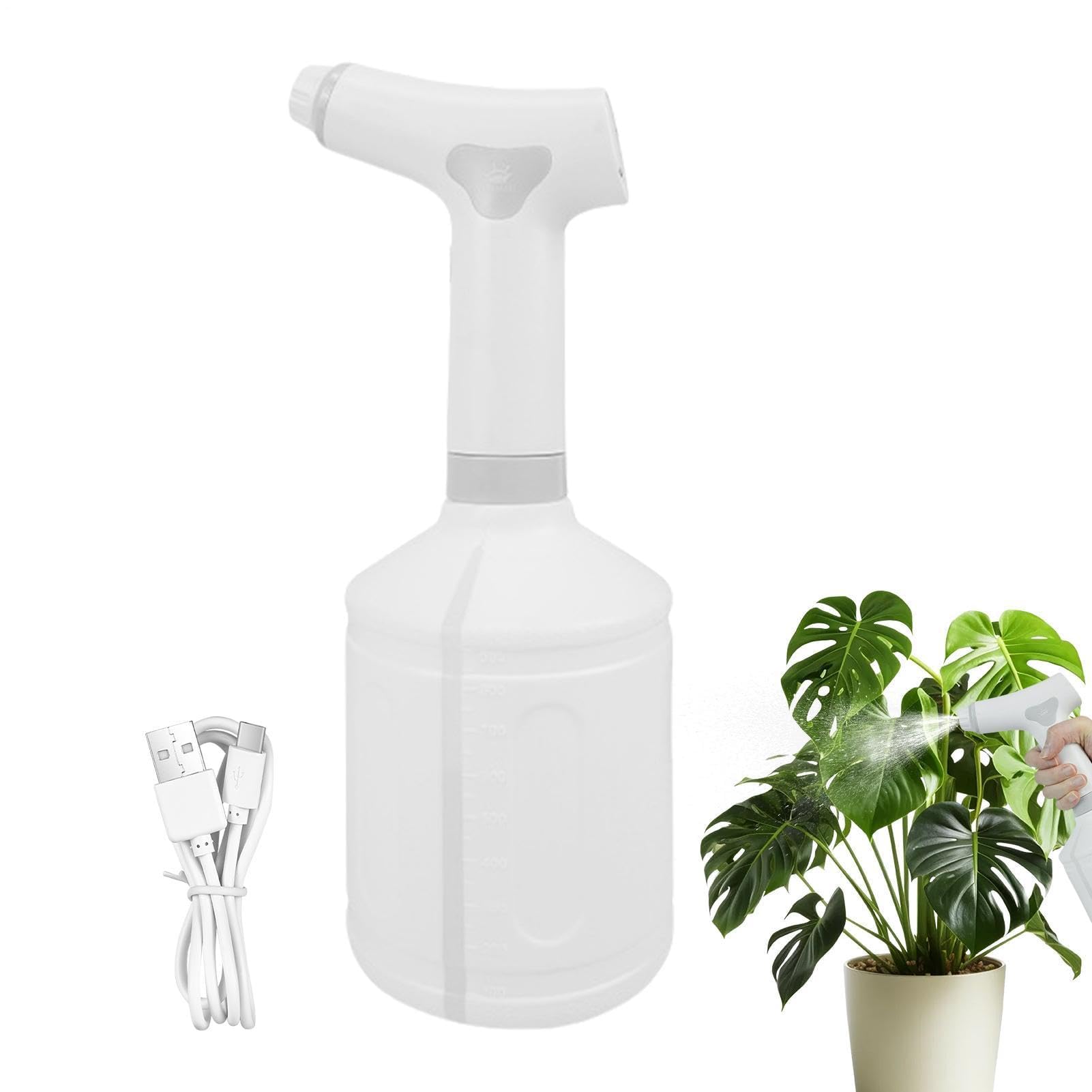 Vaporisateur électrique – Brumisateur portatif rechargeable pour arrosage, nettoyage et fertilisation – Pulvérisateur automatique portable pour plantes pour l'intérieur et l'extérieur