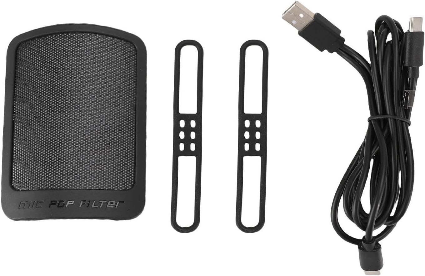 Bewinner Cardiid USB Cardiid Microphone for Mobile Phone Live Streaming Computers, Home Office Studio Friendly, ABS Material