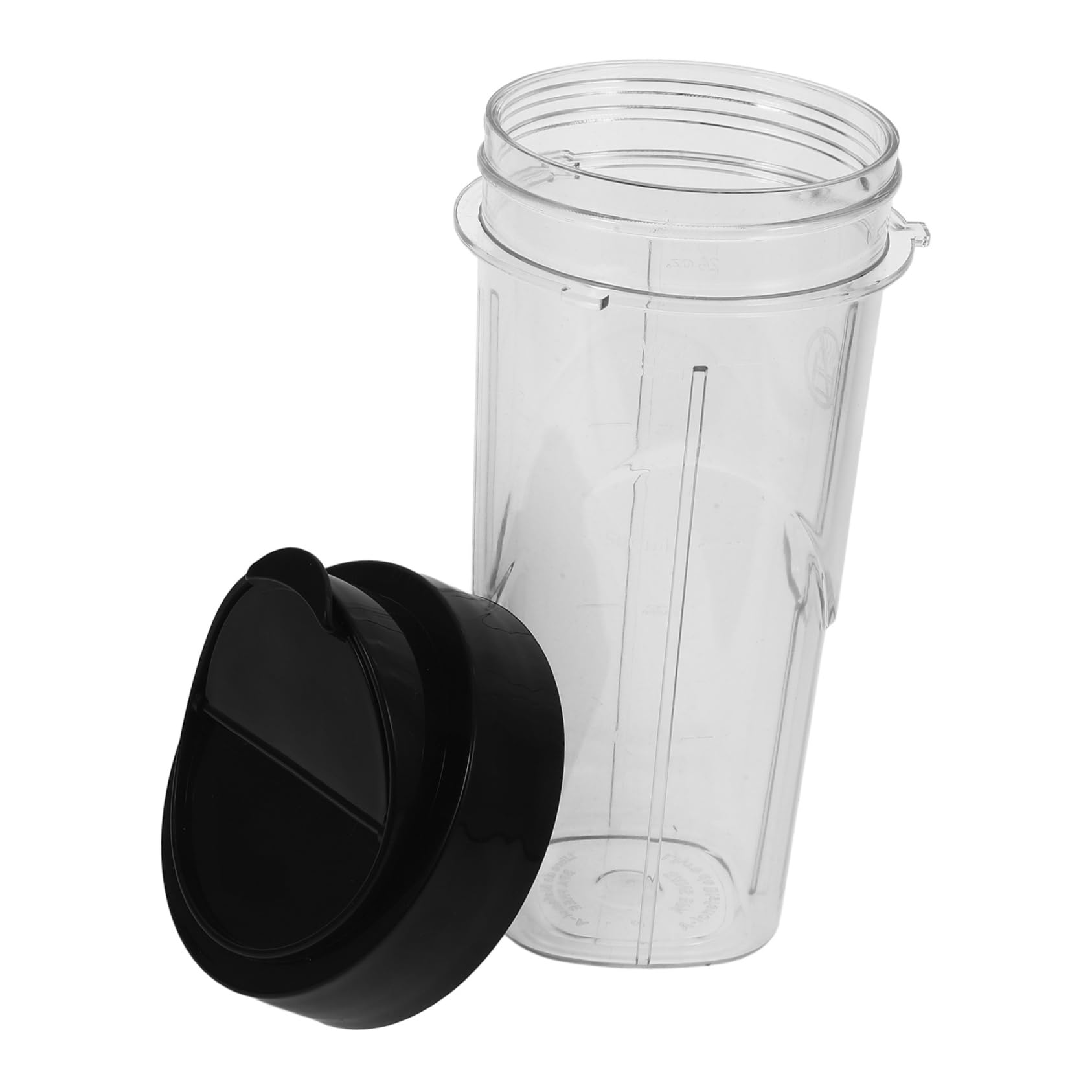 Tazze di Plastica Riutilizzabili Piccole per Frullati Accessorio Sostitutivo Compatibile con Frullatore Pro Bicchiere di Plastica Trasparente