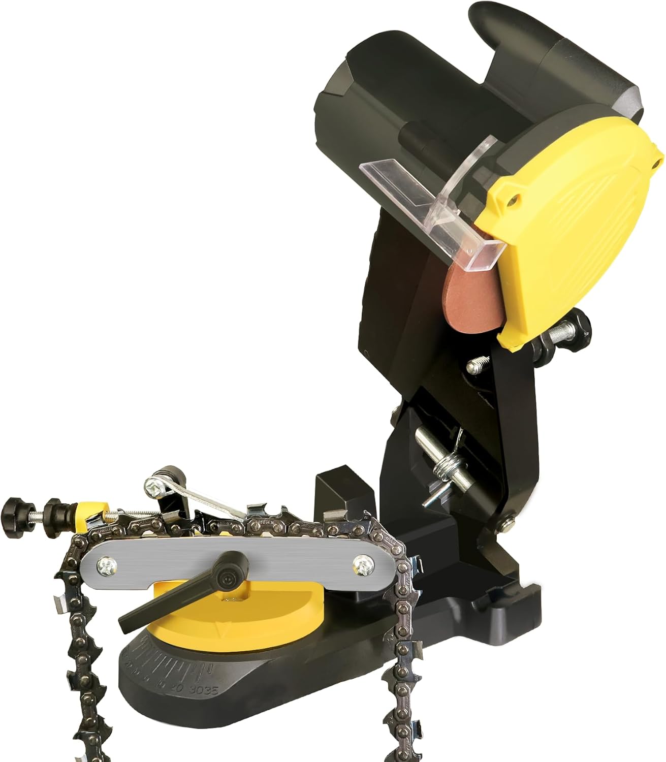 Electric Chainsaw Sharpener – 110V, 85W Precision Chain Grinder with 4200 RPM Motor & 0-35° Adjustable Angle – Lightweight