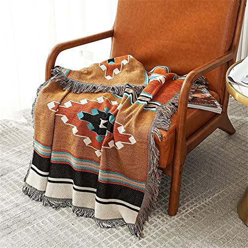 Lqprom Southwest Throw Blankets Aztec Navajo Throws And Blankets Reversible Multi-Function For Couch Chair Sofa Bed Outdoor Beach Travel 63"X87" #TOP4