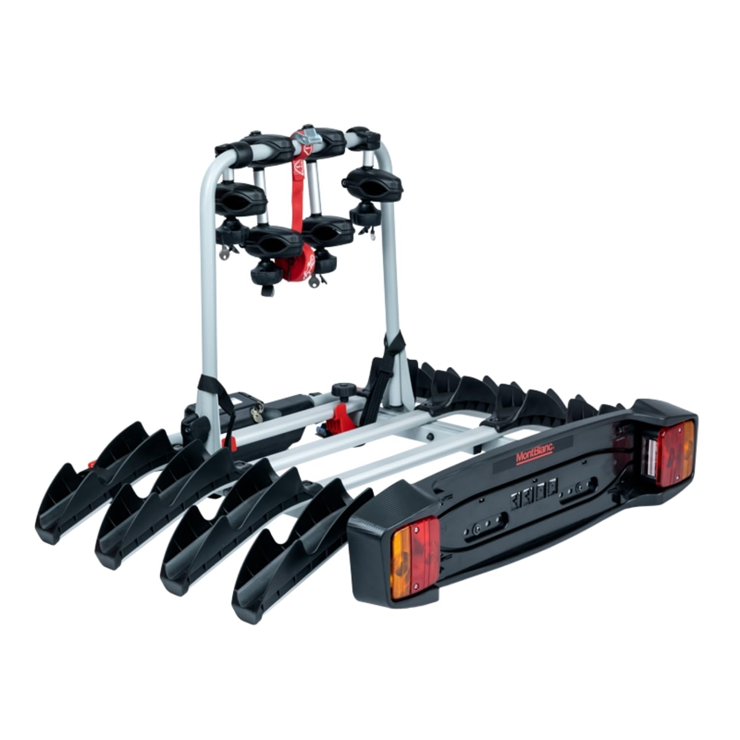 Mont Blanc Porte-vélos d'Attelage Tow Voyage Rapid - 2 Vélos, Basculable | Transport jusqu'à 2 vélos, plateforme basculable. Qualité premium, fabrication européenne, garantie 3 ans.