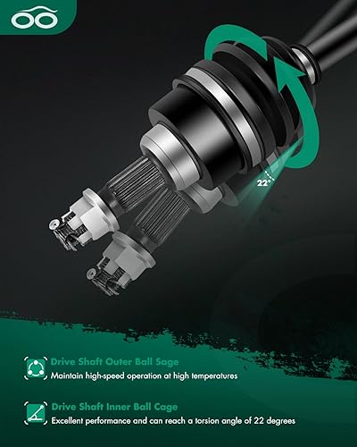 Vista 142 de SCITOO 1333081 1333947 Eje CV trasero izquierdo derecho para 2016-2020 para Polaris General 1000 2017-2020 para Polaris General 4 1000 2015-2018