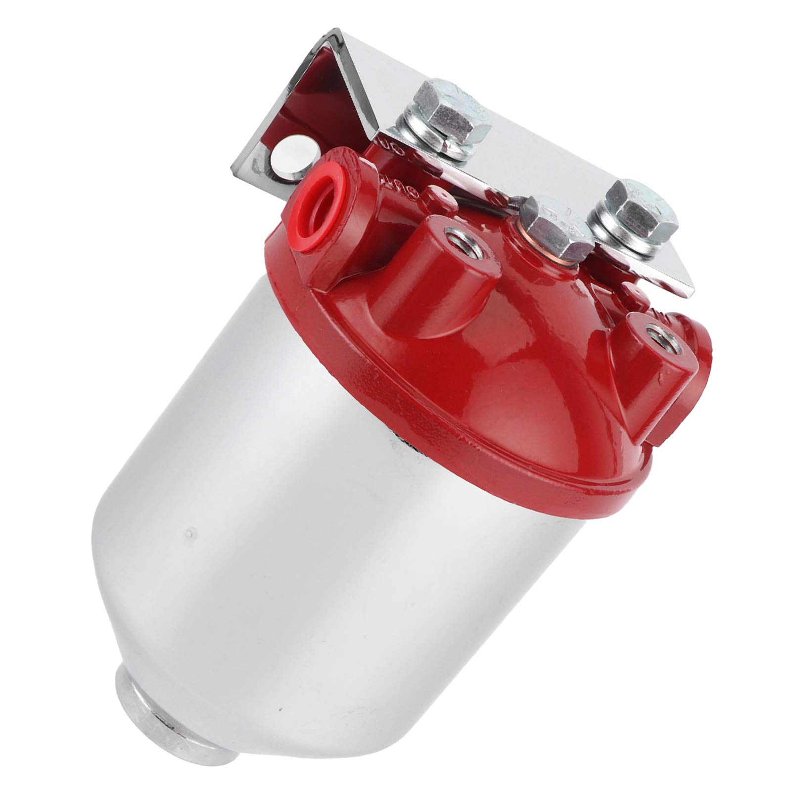 Filtro Carburante, Filtro Carburante a Contenitore Grande, Accessorio ad Alta efficienza di filtrazione, Ingresso/Uscita Npt da 3/8 Pollici, valutazione 10 Micron, Accessorio Universale