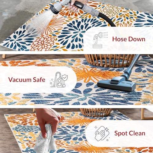 Nuloommoniquefloralindooroutdoorarearug5x8multi  Urban Country Home Decor Nuloom monique floral indooroutdoor area rug 5×8 multi  urban country home decor