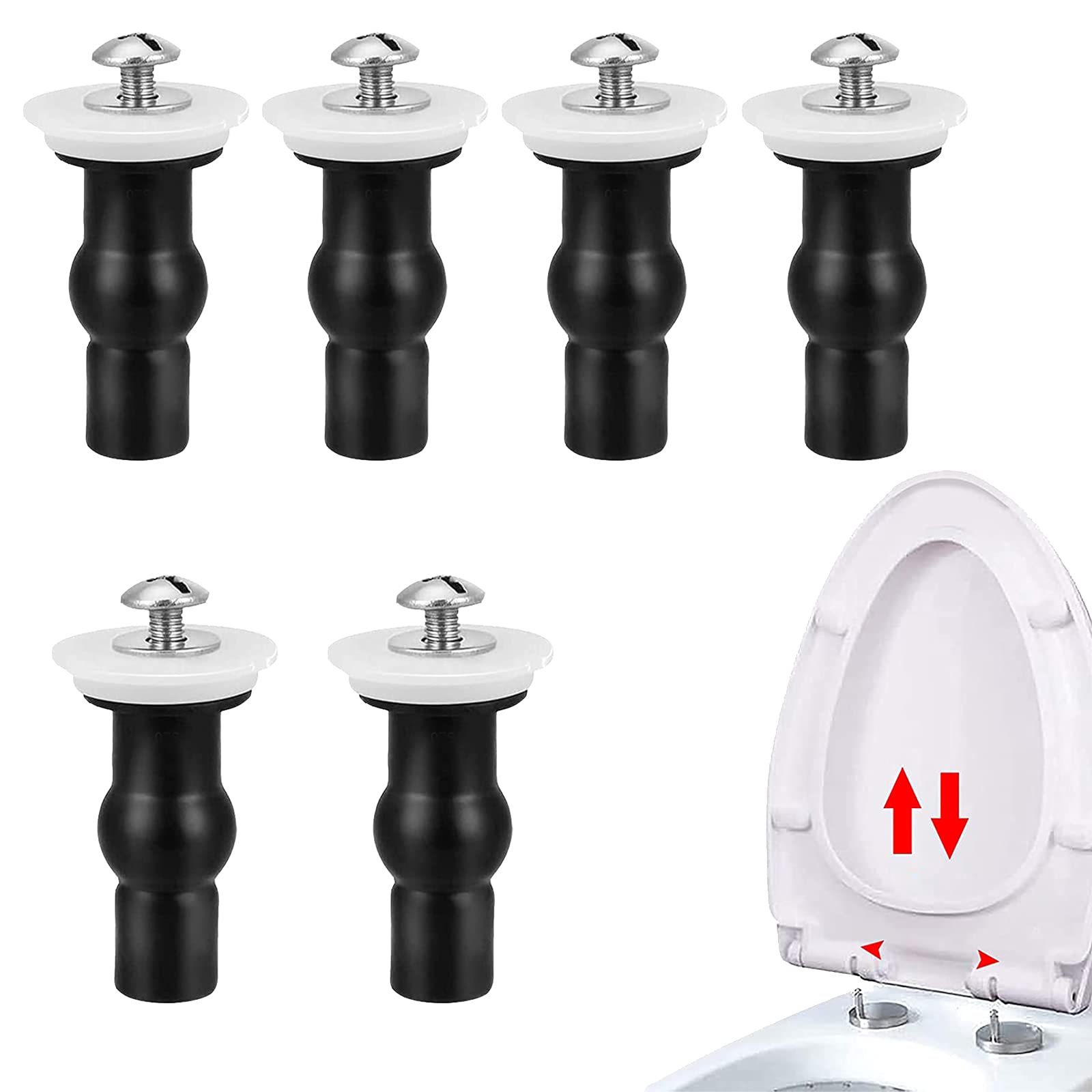 4 stuks wc-bril bovenste bevestigingsschroeven bevestigingen universele