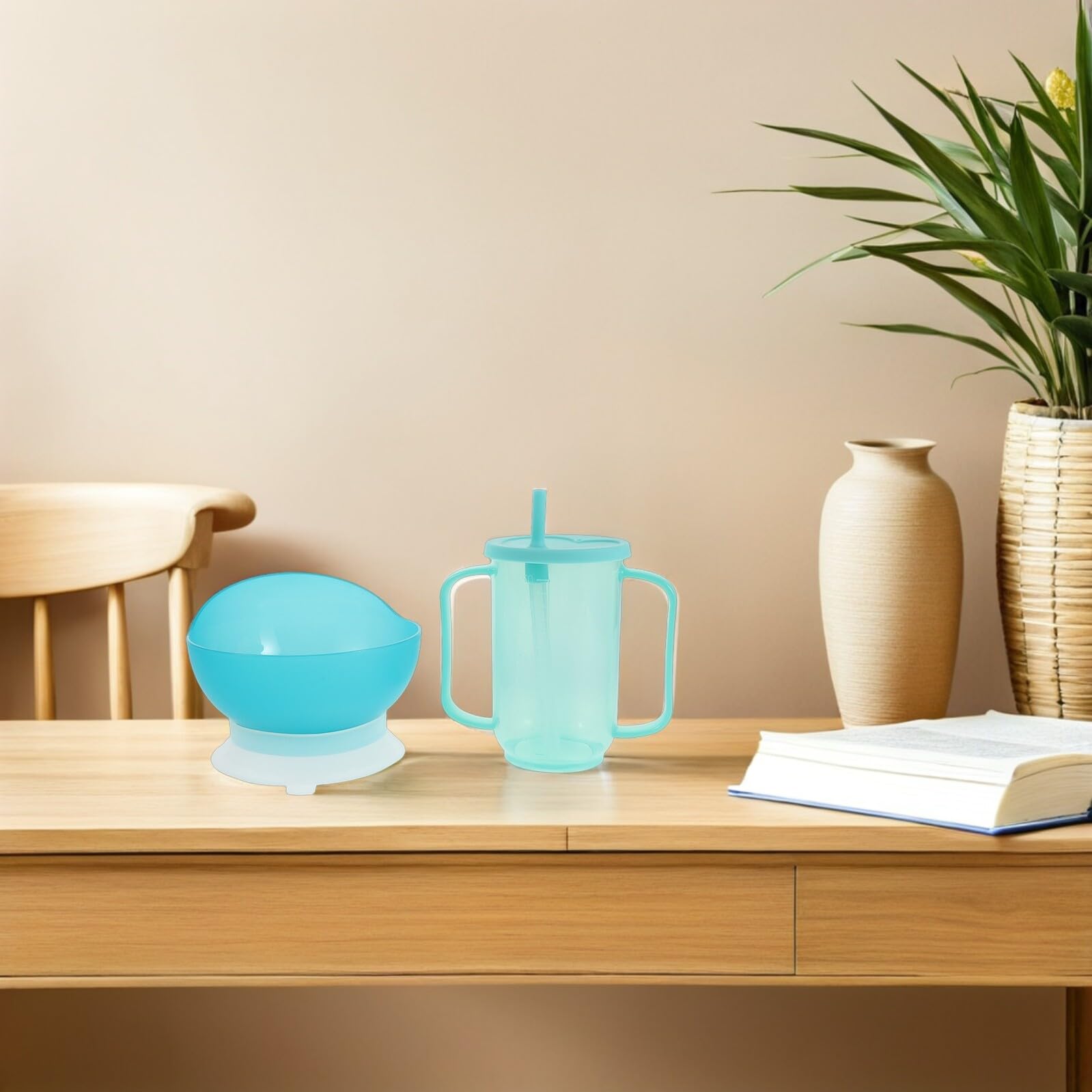 BESTYASH Tazza per Alimenti Liquidi per Anziani, Set 1 Pezzo Plastico