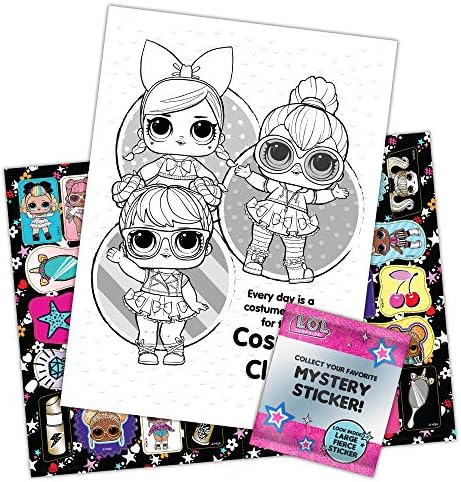 L.O.L. Surprise! 48-Page Coloring and Activity Book with Stickers 49461, Bendon image 4