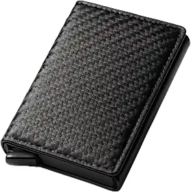 Carteira RFID Porta Cartões Slim Antifurto Bloqueio Anti-Aproximação Proteção Contra Clonagem Design Compacto Minimalista Alta Segurança Durável para Viagem, ultra leve e resistente, bolso para notas.