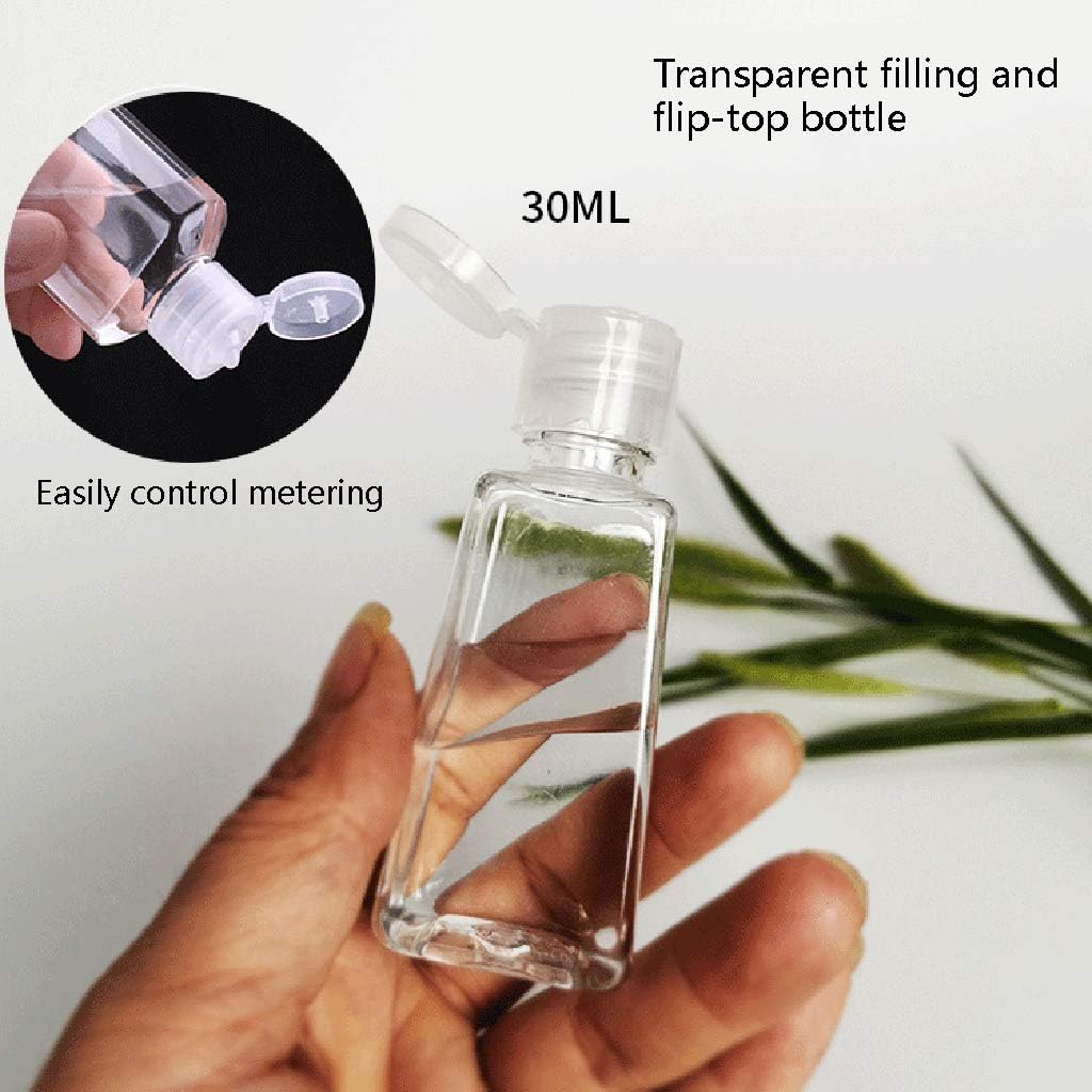 Wine Red Travel Bottle Keychain 30ml Squeeze Bottle Refillable Containers for Toiletry Shampoo