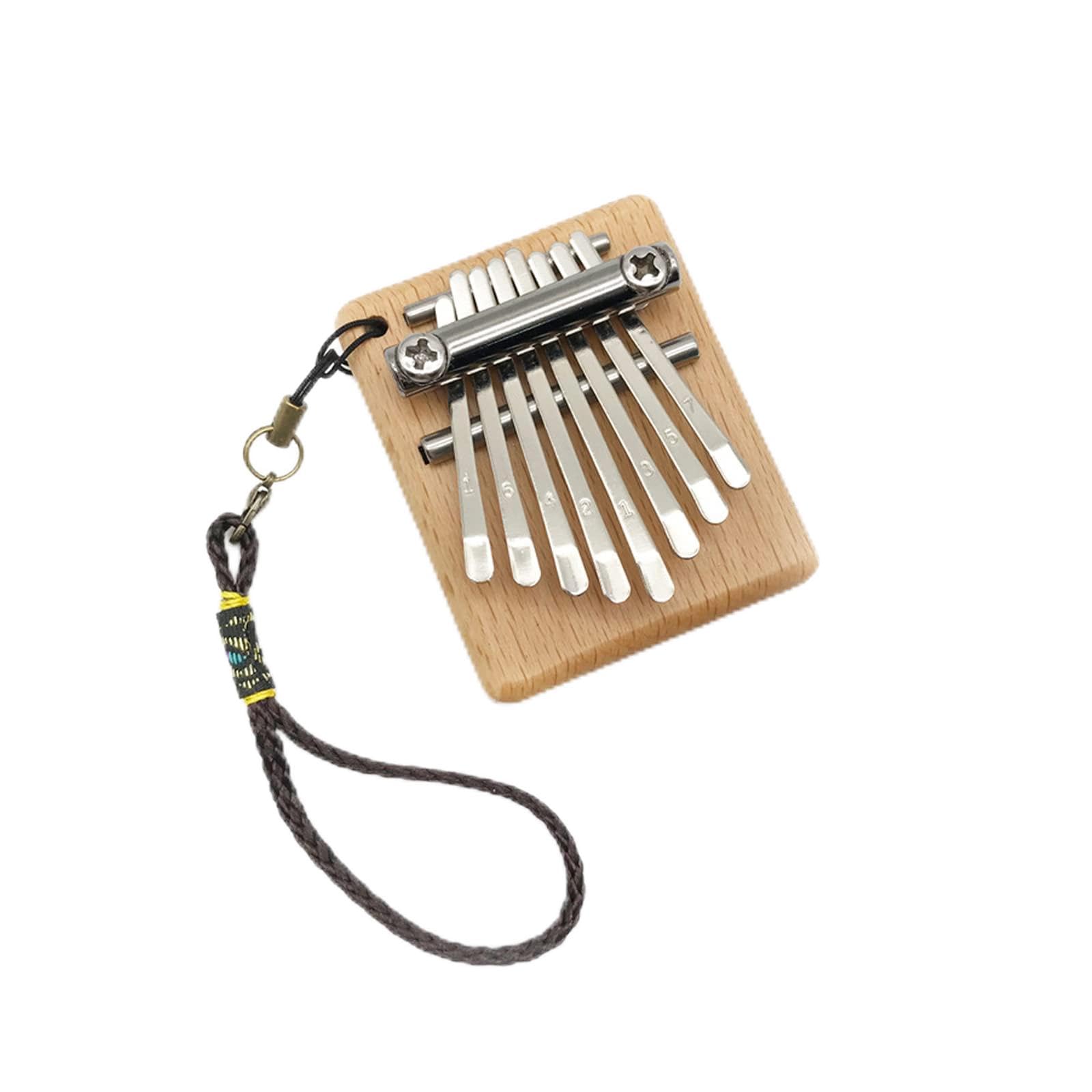 Kalimba en Bois Massif, Piano à Pouces, Marimba à 8 Touches, Mini Piano Portable, Cadeau de Noël et d'anniversaire pour Les Enfants, Les Débutants et Les Amateurs de Musique