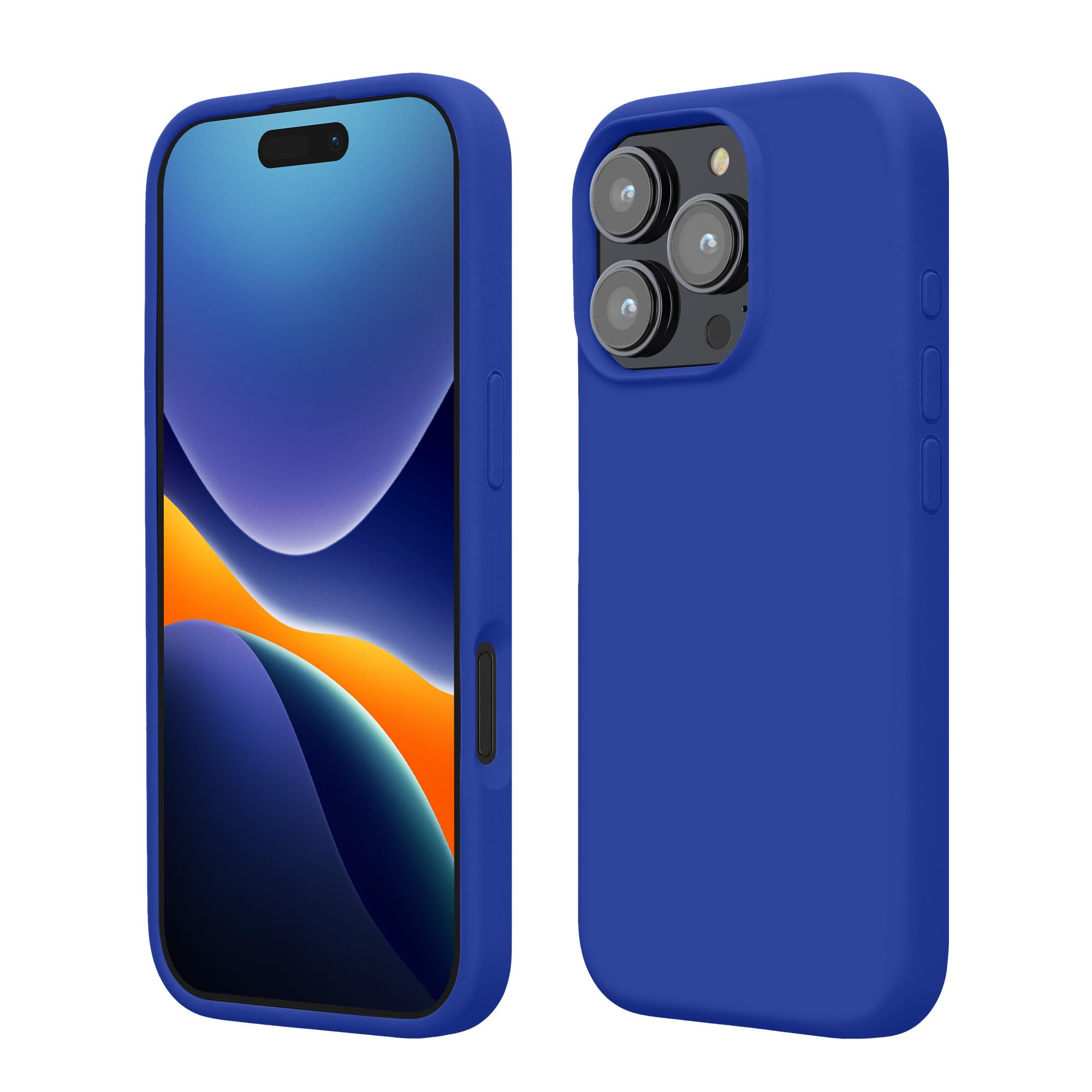 kwmobile Case Compatible with Apple iPhone 16 Pro Case - TPU Silicone Phone Cover with Soft Finish - Baltic Blue