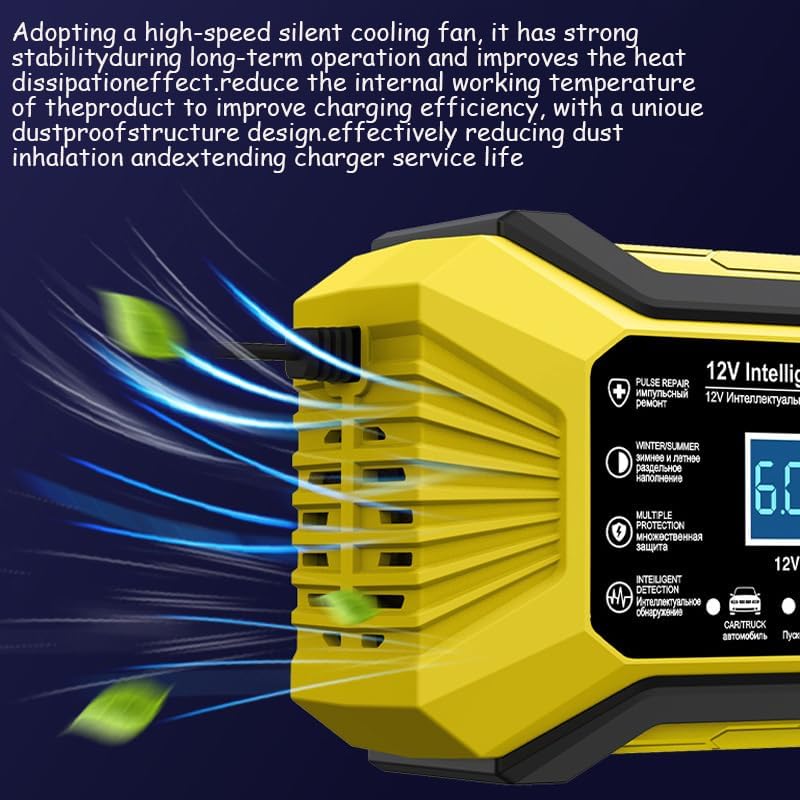 Battery Charger for Triumph Thruxton 900 2004-2016, Compact Easy to Use Quick Connection Durable Construction Efficient Battery Charging Storage Long Battery Life,A