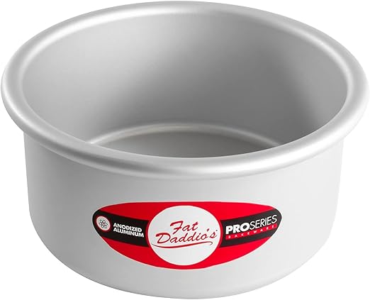 Fat Daddio's PRD-63 Anodized Aluminum Round Cake Pan, 6 x 3 Inch