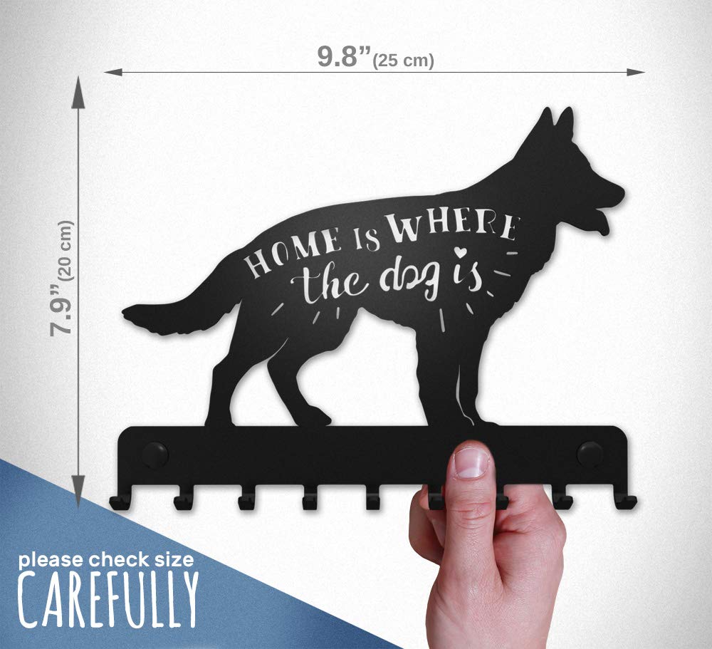 Hunde Schlüsselbrett - 8 Haken Wandhalter Mit Hundedesign