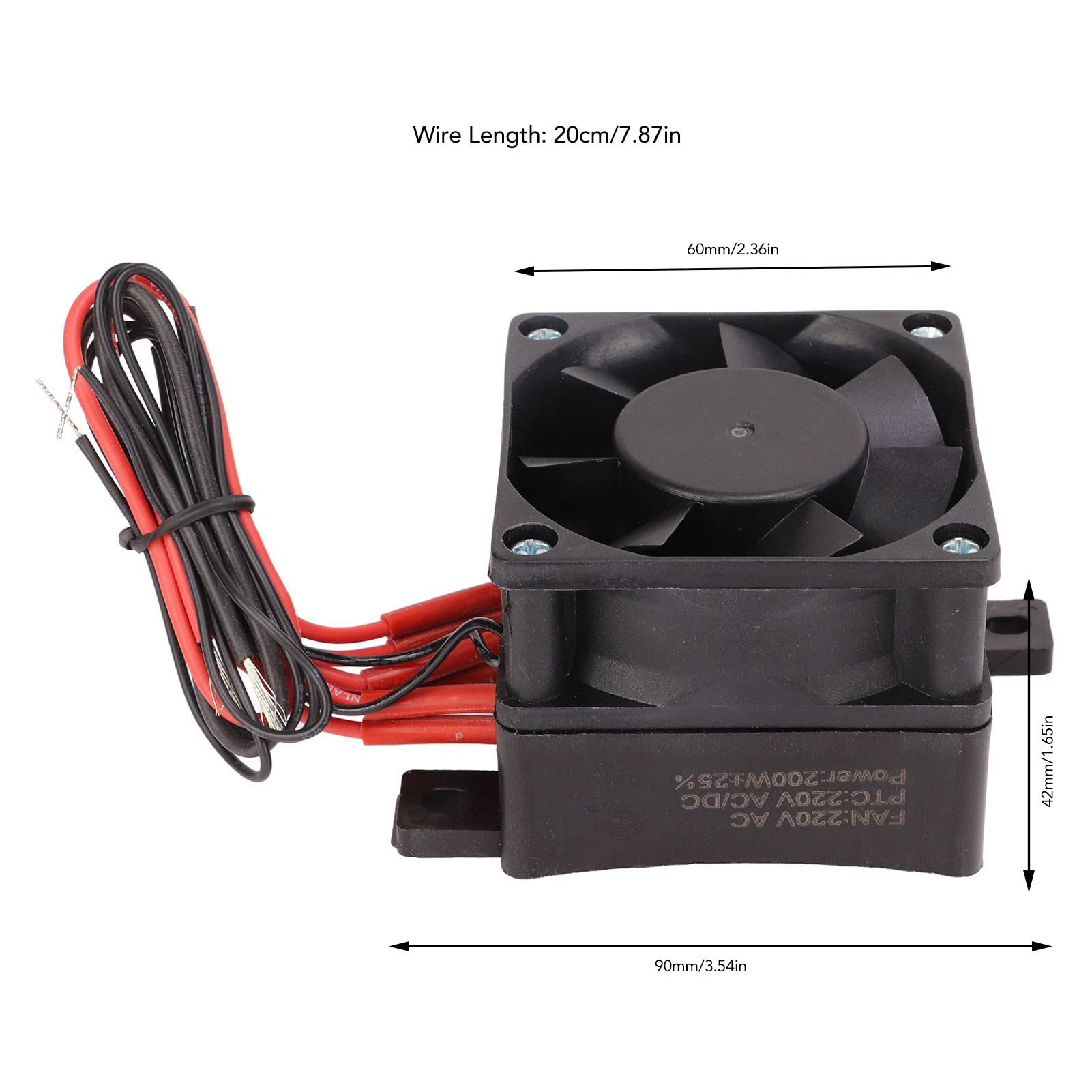 Elemento Riscaldante In Ceramica 220V 200W - Riscaldatore D'Aria A Temperatura Costante Per Ambienti