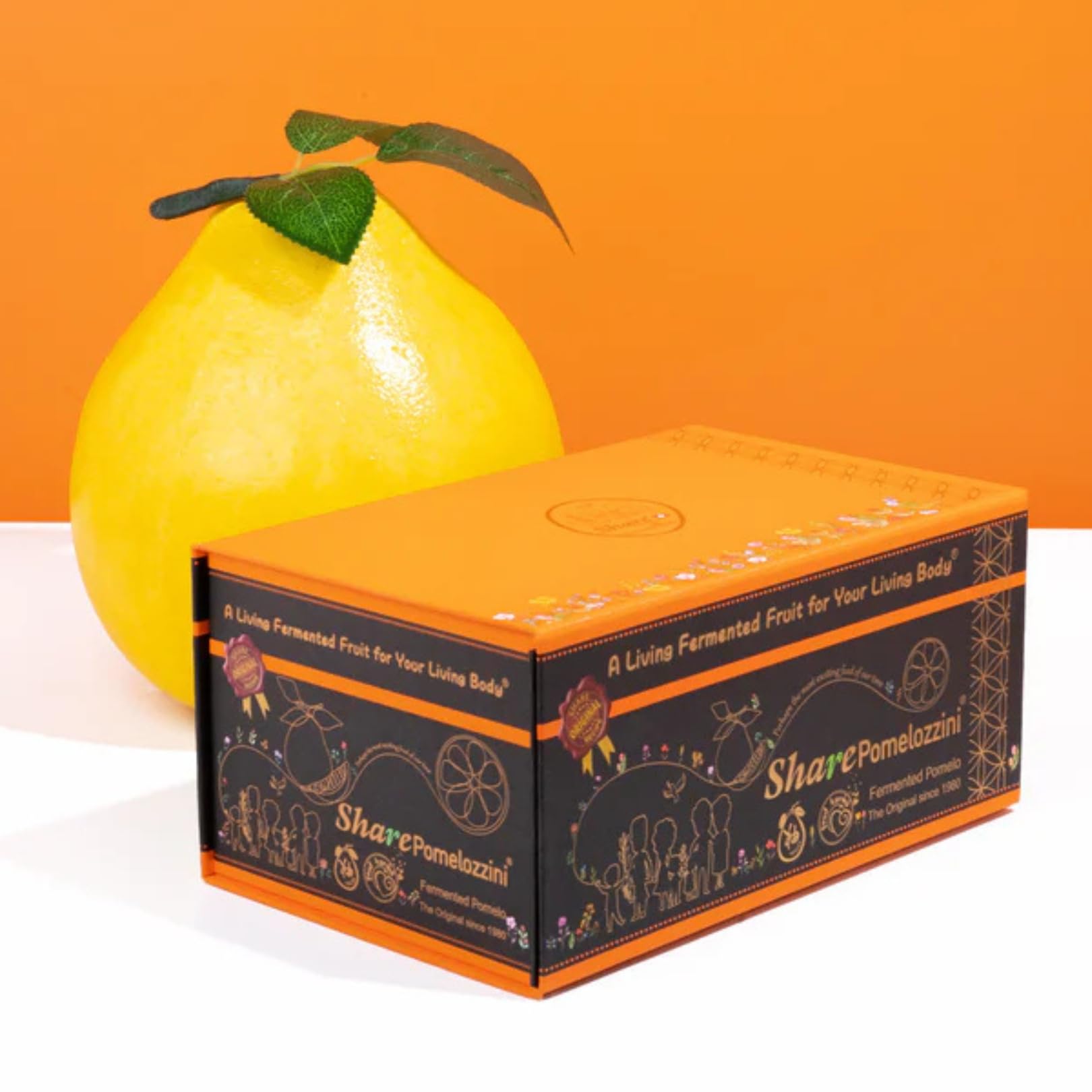 Share Pomelozzini ® - fermentierte Pomelo (Pampelmuse) 20 Stück | Original fermentierte natürlich gewachsene Pampelmuse | Fermentation mind. 30 Monate