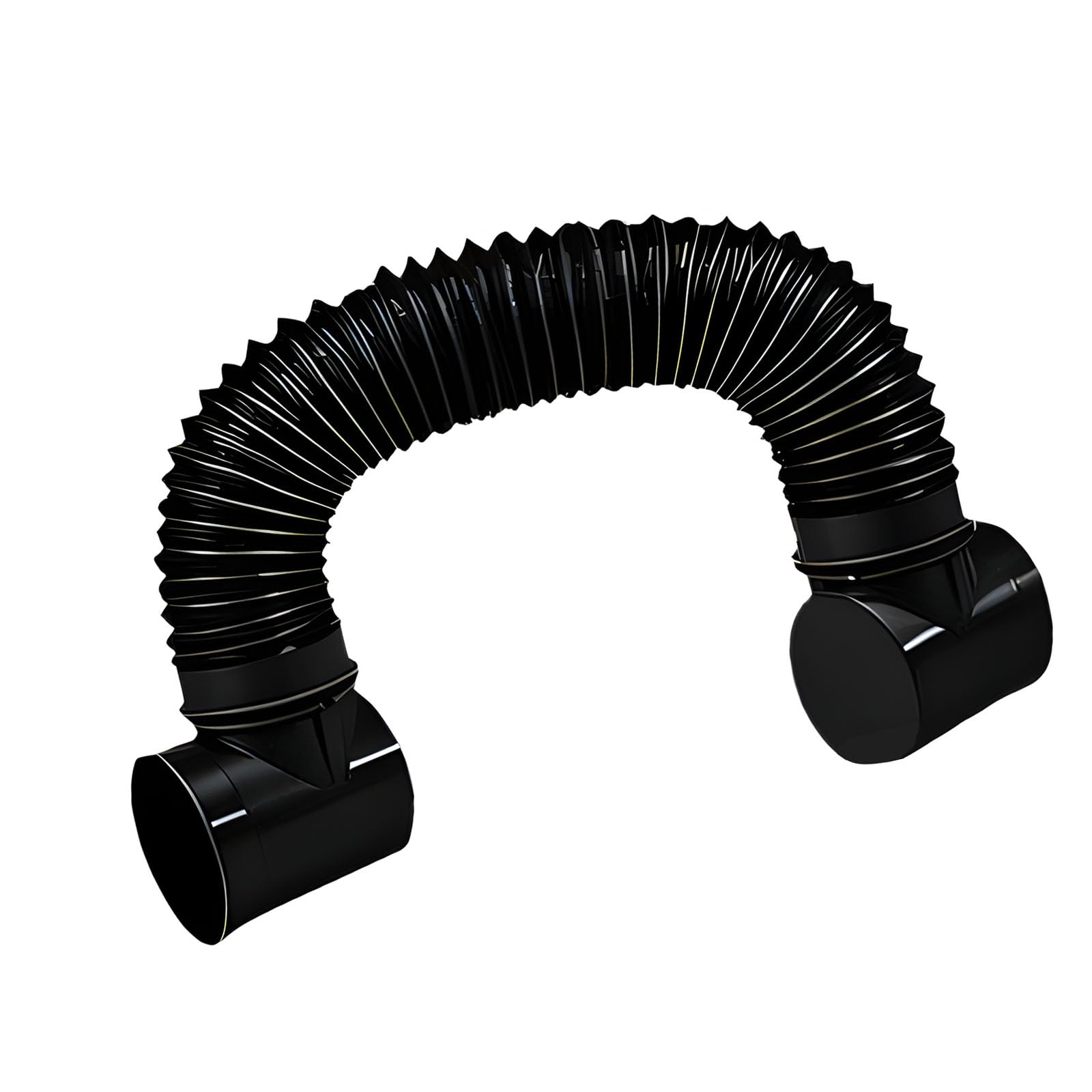 SXRQ Flexible 2 Meter Dryer Exhaust Hose 90 Degree Bend for Tight Spaces and Multi Layer Construction Dryer Exhaust Installation