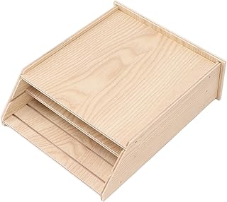 Bat House, Easy to Install Bat Box for Outdoors, Easy for Bats to Land and Roost, Designed to Attract Bats, Handcrafted Weather Resistant Wooden Bat House for Outside, Garden (Wood)