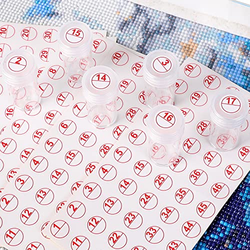 New 20 Sheets Number Stickers For Diamond Painting Accessories And Tools Diamond Painting Labels Storage Container Sticker Box Mosaic Beads Organizer Bottle Tools (1000 Labels) #TOP2