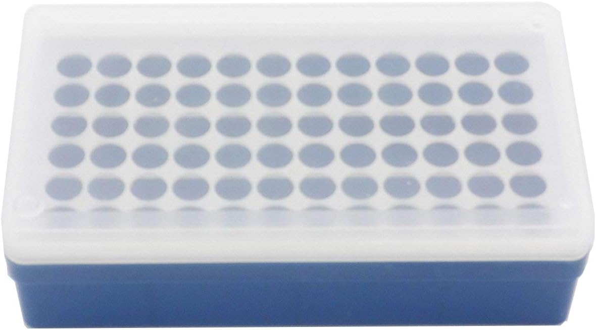Plastic Rectangular 72 Positions Laboratory 1.5ml/0.5ml Centrifuge Tube Case Box