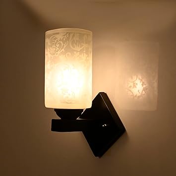 Mahganya Industries Designer Home Decorative Modern Wall lamp for Living Room, Bedside, Bedroom, Decorative Light for Indoor Application Without Bulb Wall Lamp9291 (White) - image, photos