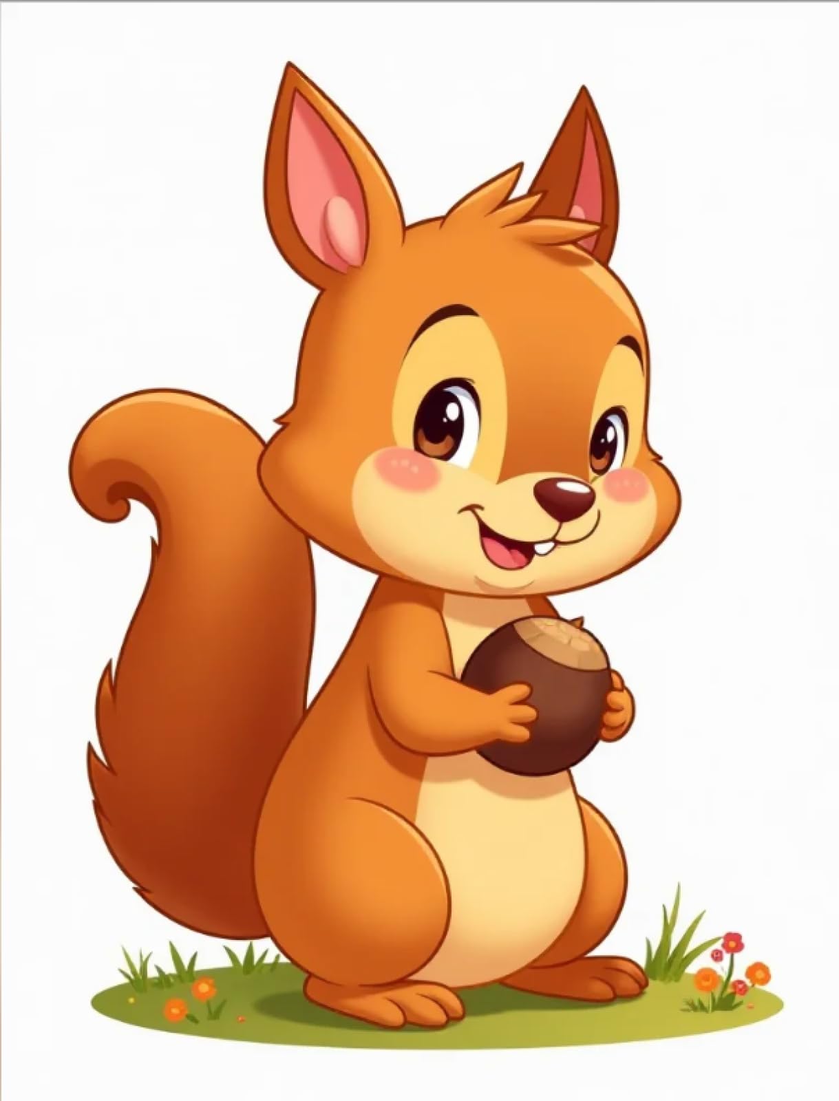 Stithej Stamped Cross Stitch Kit Squirrel 11CT for Adult Beginners