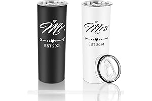 Regalos para Bodas: Set de vasos DQHQ Mr. y Mrs. 2024